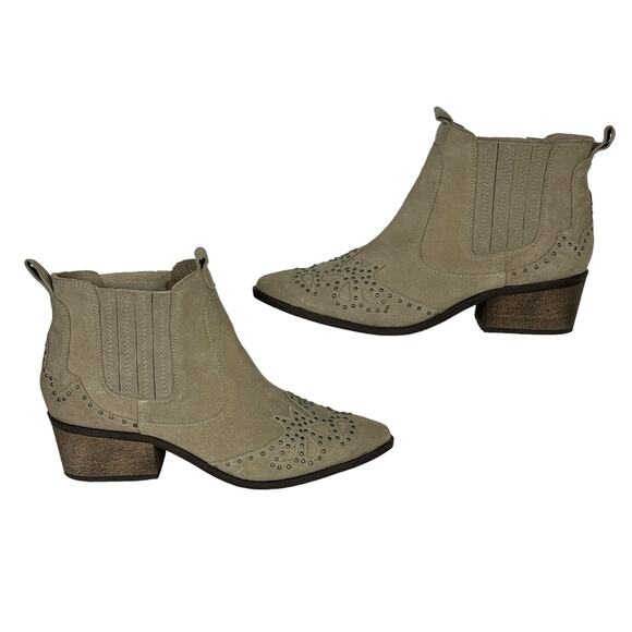 Matisse x Amuse Society Women's Boot 8.5 Back Stage Stud Shortie Bootie Western - Picture 3 of 12